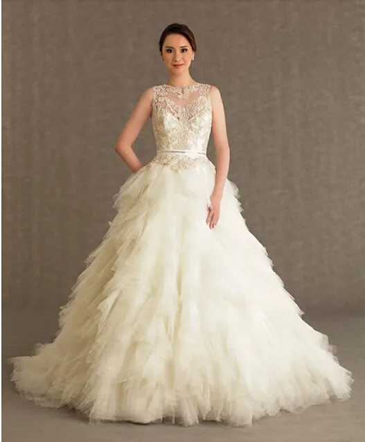 Романтическое Новое модное сексуальное платье с аппликацией из бисера vestido de novia Casamento, бальное платье для невесты, платья для матери невесты