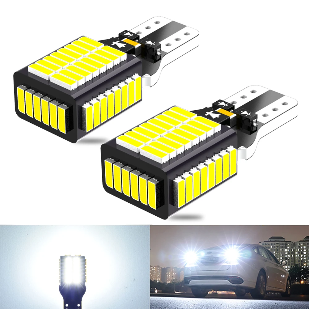 2 шт. Автомобильные светодиодные лампы T15 W16W для Ford Focus 3 1 MK2 Fiesta Mondeo MK4 MK5 VW BMW Audi Toyota