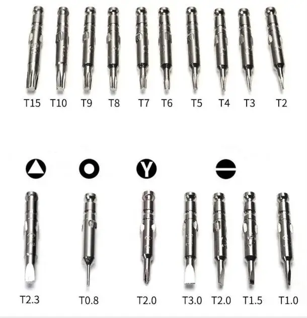 Набор отверток 25 в 1 Torx многофункциональный набор инструментов для ремонта открывания Прецизионная отвертка для телефонов планшетных ПК