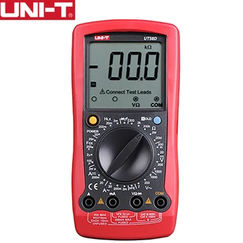 

UNI-T UT58D Digital Multimeter Data hold Manual Range AC DC voltmeter Ammeter ohmmeter Capacitance Frequency Temperature Tester