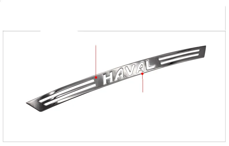 Автомобильный тормозной фонарь наклейка из нержавеющей стали для Great Wall Raval H4