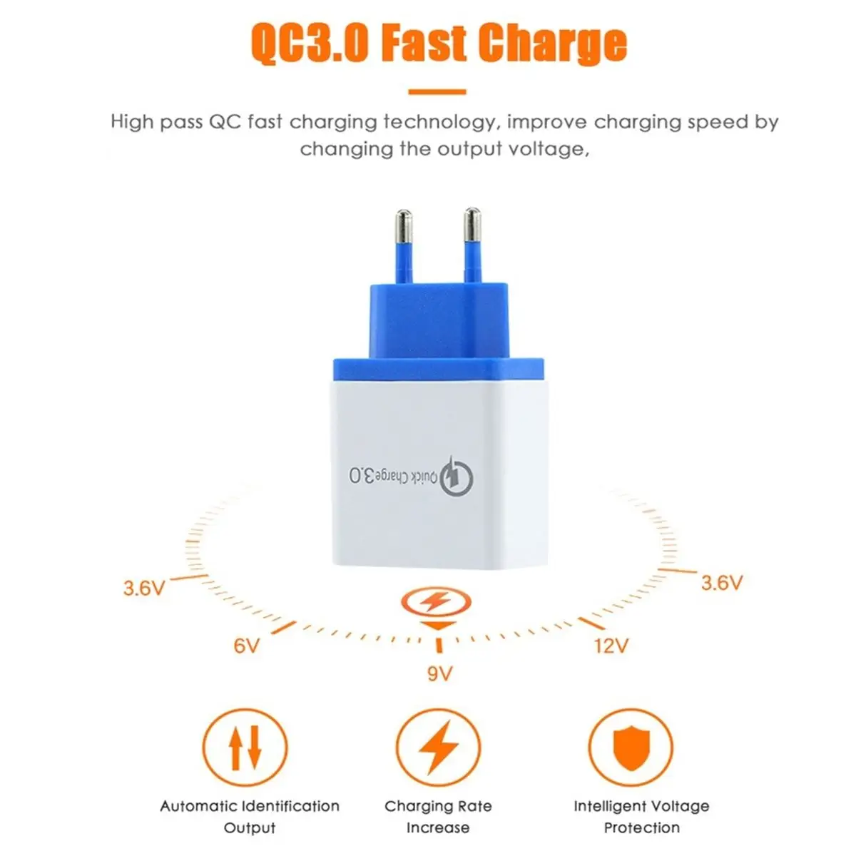 48 Вт быстрое зарядное устройство 3,0 USB зарядное устройство для samsung для iPhone для huawei планшета для QC 3,0 быстрое настенное зарядное устройство быстрое зарядное устройство US EU вилка