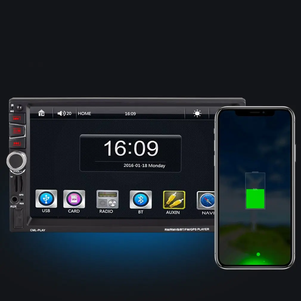 7030GM 7 дюймов Bluetooth стерео Авто медиа MP5 плеер RC управление камера заднего вида дистанционное управление Автомобильная камера заднего вида