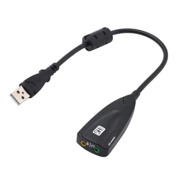 

Promotion 5HV2 External usb sound card 7.1 with 3.5mm audio interface adapter for headphone speakers laptop Computer PC