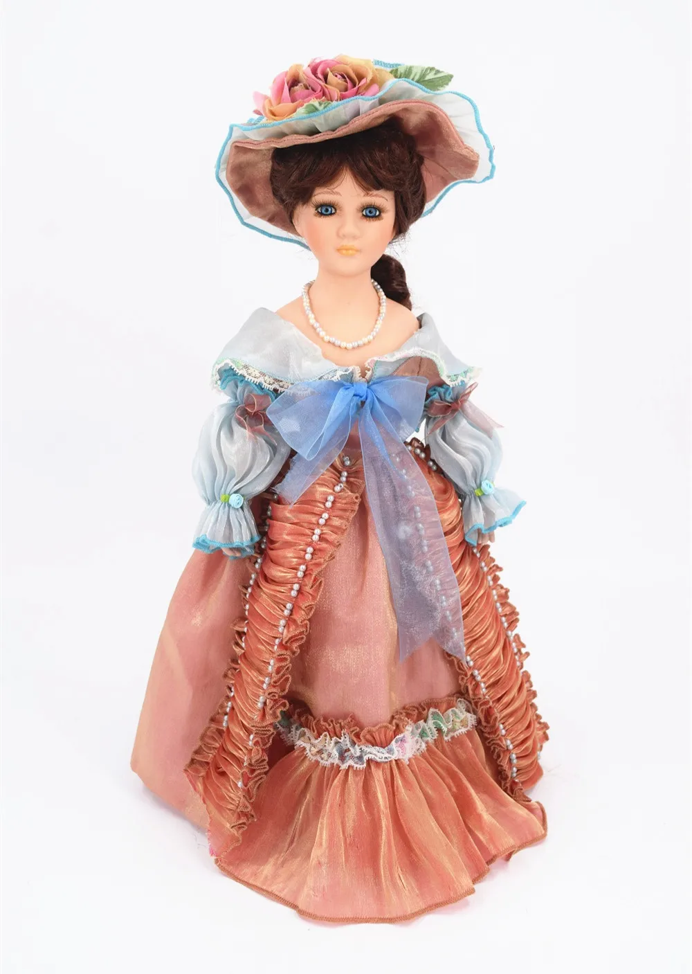 45 см винтажная кукла принцессы Виктории розовая фарфоровая Керамическая кукла девочка день рождения День Святого Валентина рождественский подарок домашний декор