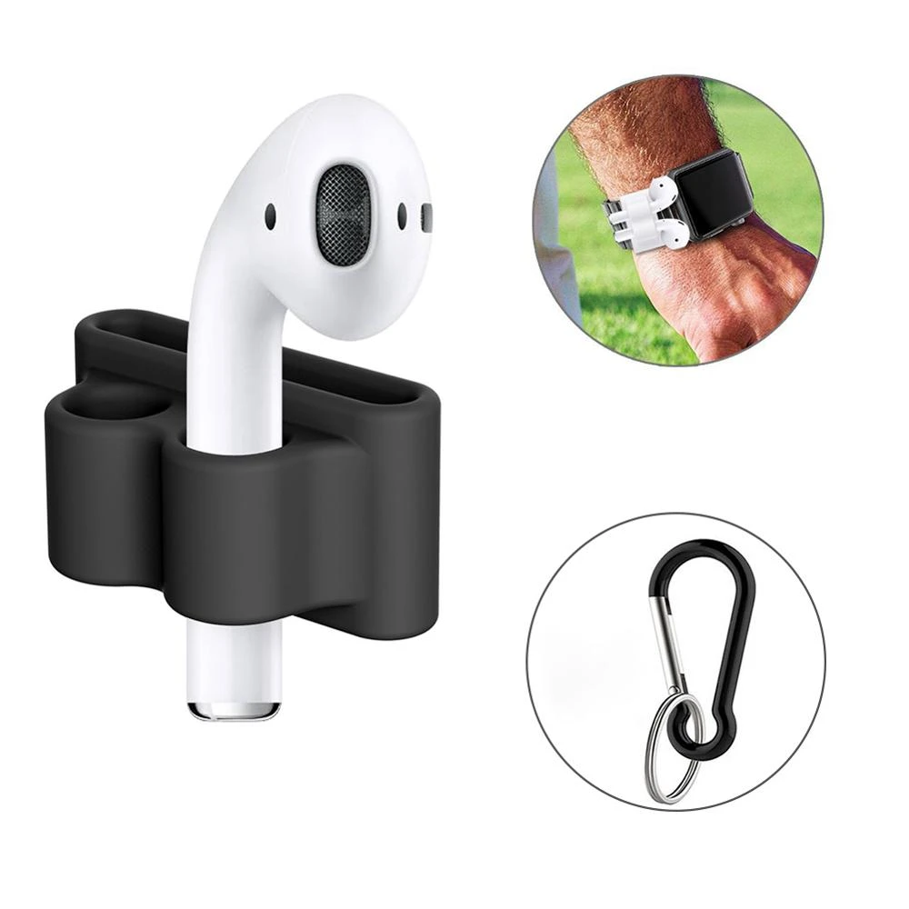 Stand Case For Apple Watch Series 3 2 1 Airpods Holder Silicone Clip