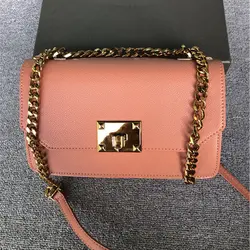 Роскошная женская сумка-мессенджер брендовые дизайнерские кожаные сумочки женская сумка через плечо с цепочкой дамские ручные сумки