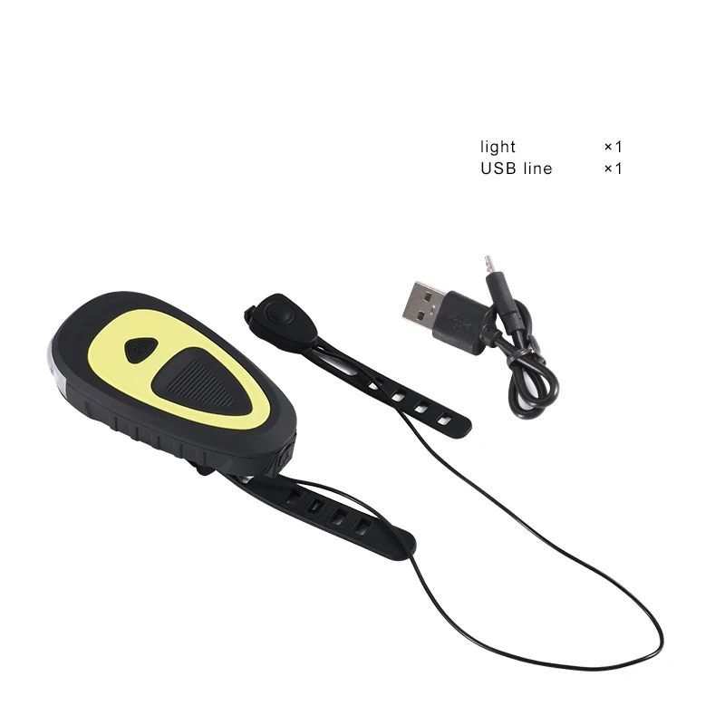GIJOE led велосипед свет Q5 велосипедный фонарь usb Перезаряжаемый встроенный аккумулятор с сирена Рог водонепроницаемый пластиковый корпус портативный фонарик