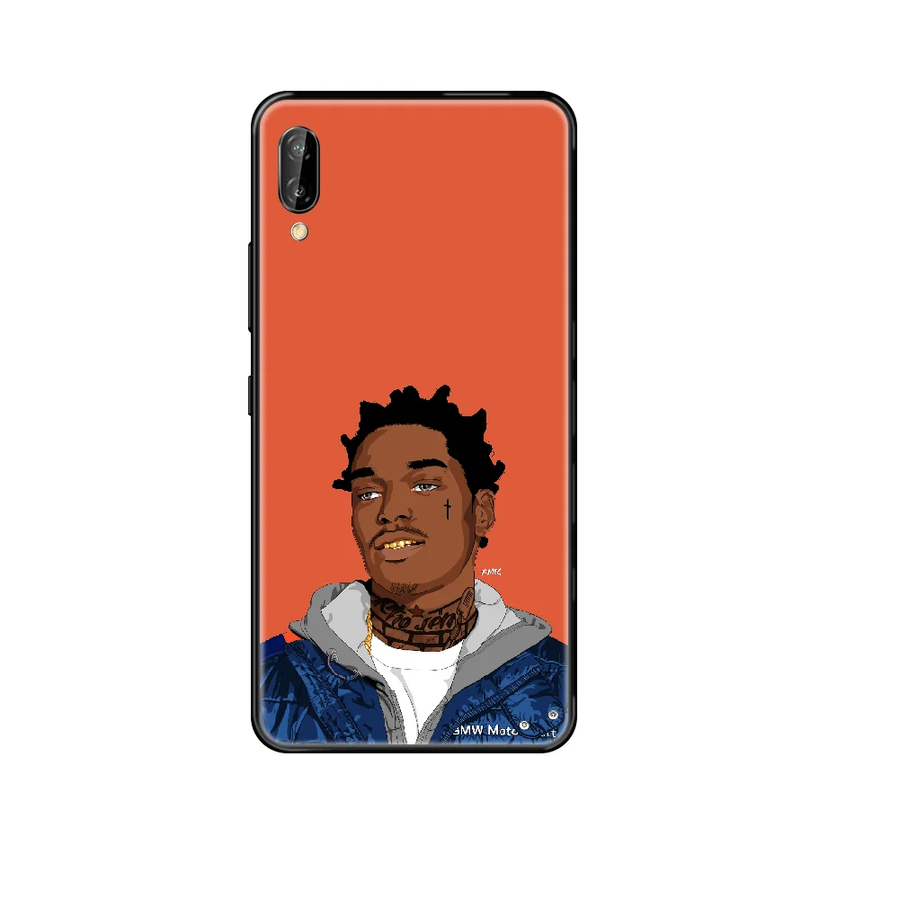 kodak black rap singer Phone case For Huawei Honor Mate 5 6 7 8 9 10 20 A C X Lite black luxury prime painting hoesjes art