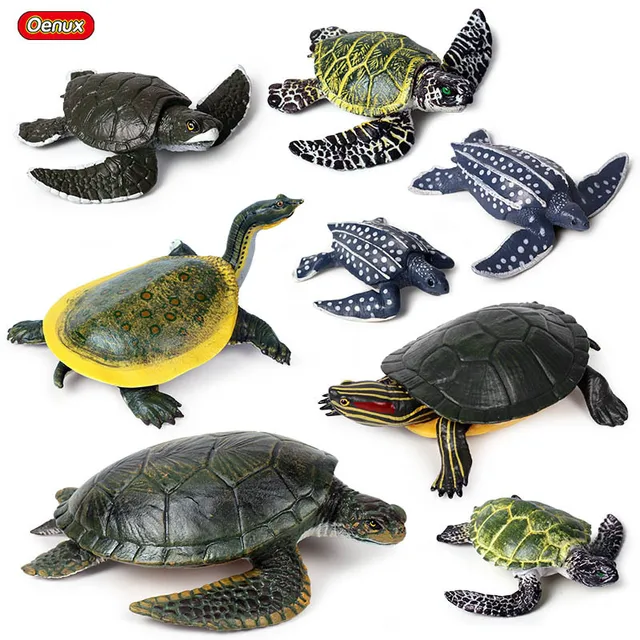 Simulation Ocean Animal Sea Turtle Series Miniature Model Action Figures Collection Cognition Creativity Toys for children Gift 1