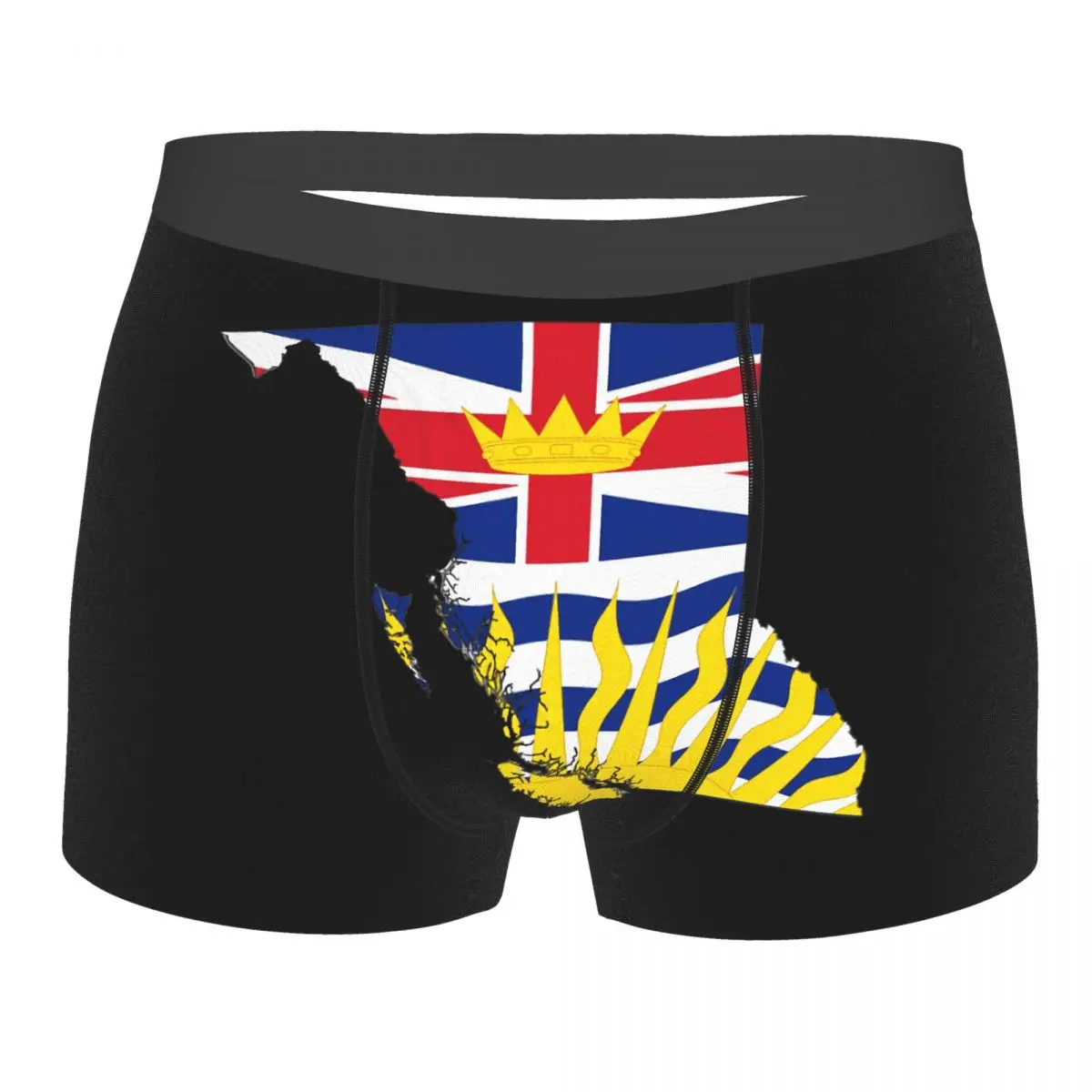 

British Columbia Flag Map Classic Men's Boxer Briefs R301 Nerd elastic pants for men