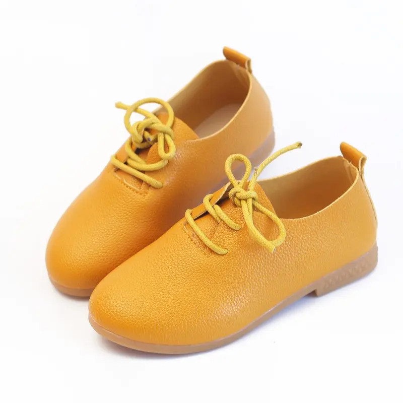 2020 new girls single shoes princess shoes leather shoes bow children baby casual shoes children flat shoes