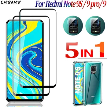 

2PCS Protective Film Tempered Glass Xaomi Redmi Note 9 Pro Max Screen Protector Full Cover Phone Glass+Camere+Xiaomi Note9S Case,9H Anti-Scratch Safty Glasses Red mi Note 9 S 9Pro Front Film
