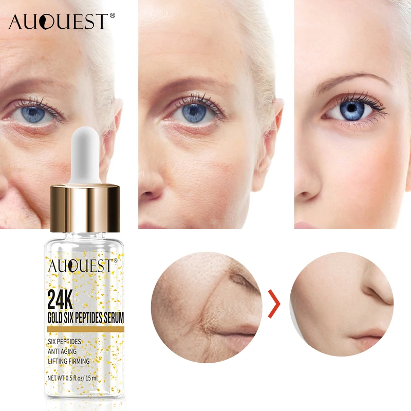 AuQuest в одночасье глазами увлажняющая маска с гиалуроновой кислотой 24k Gold Сыворотки сияние уход за кожей лица эссенция