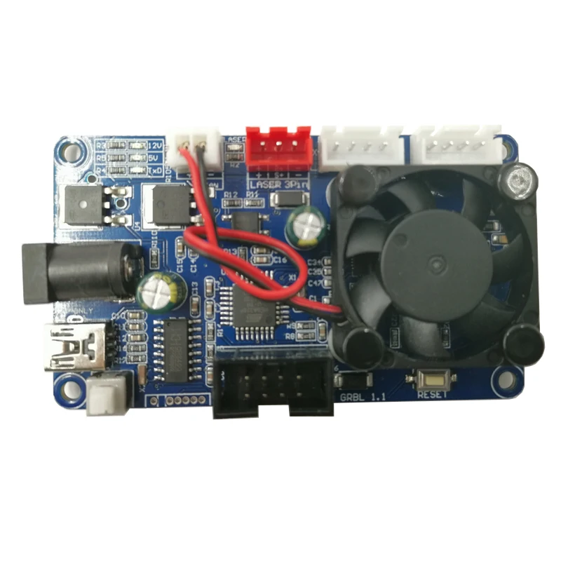 GRBL1.1 2-осевой Управление доска для ЧПУ мини аппарат для лазерной порезки щит интегрированный мотор драйвер лазерная гравировка машина принтера карты
