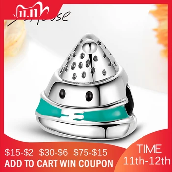 

Rice dumplings 925 Sterling Silver traditional Chinese Food Beads Charms for Jewelry Making fit Original Fine Silver Bracelet