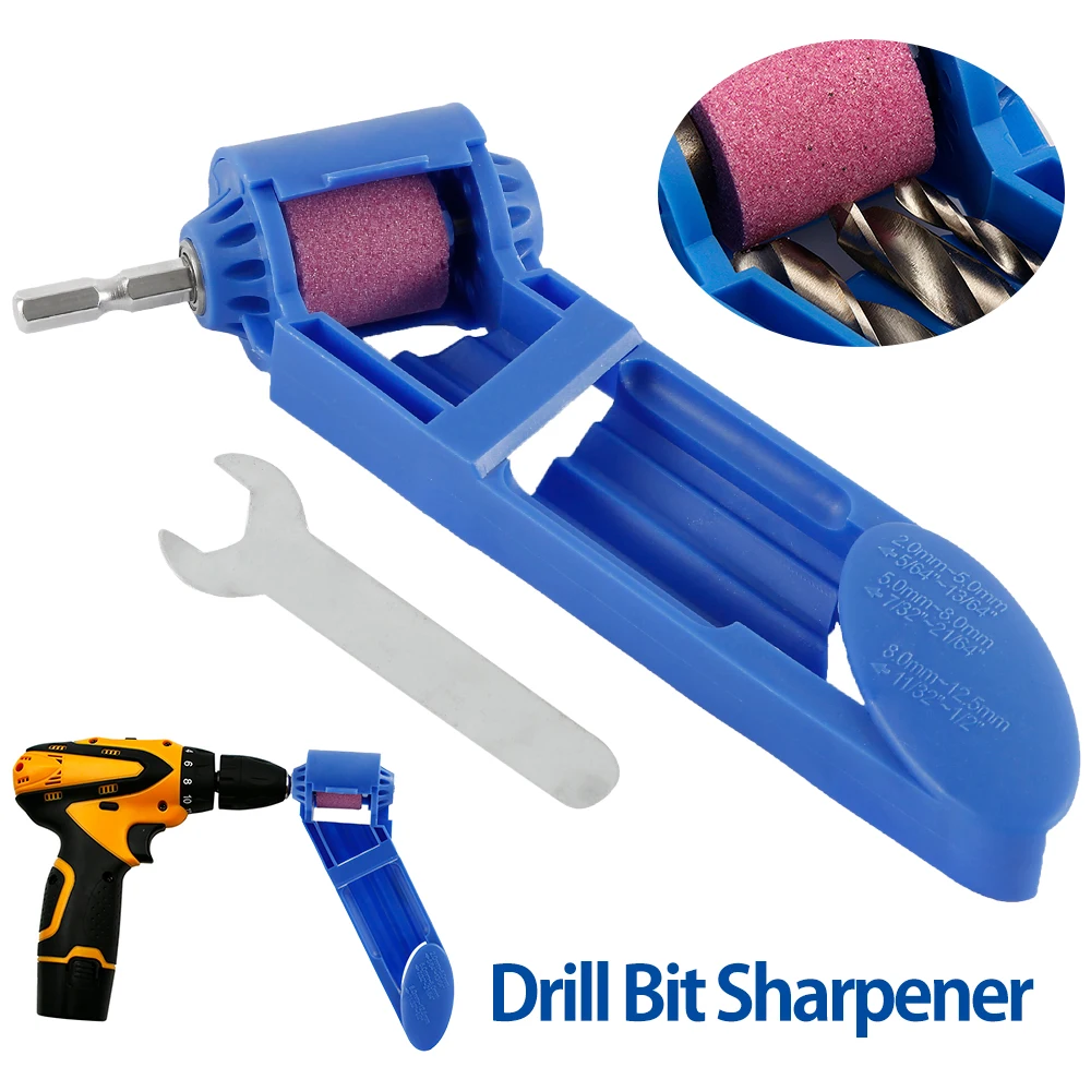 2 12 5mm Portable Corundum Grinding Wheel Drill Bit Sharpener Titanium