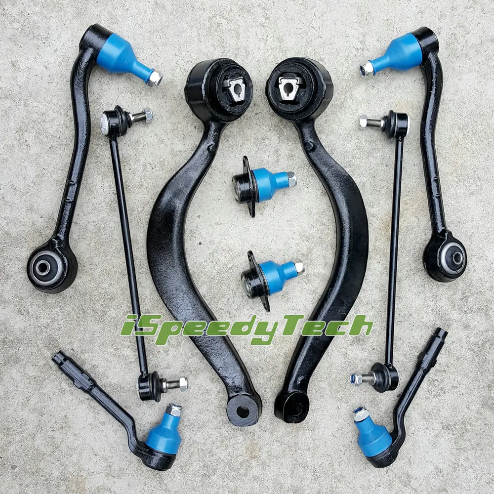 

Front Control Arm Suspension Kit Tie Rod Ball Joint Sway Bar Links Bushing for BMW X5 E53 2000-2006