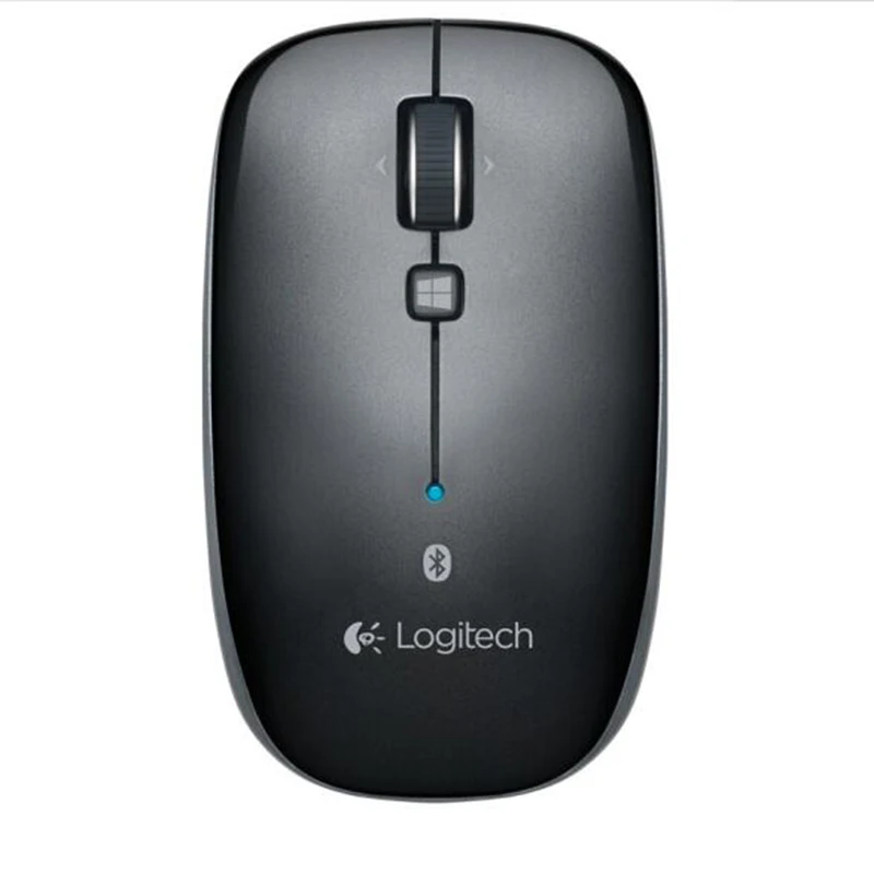 Logitech M558 M557 Беспроводная Bluetooth мышь 1000 dpi эргономичные симметричные оптические мыши для настольного ноутбука - Цвет: Черный