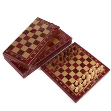 Напрямую от производителя складываемый набор шахмат деревянные шахматы твердый деревянный верх класс двойного использования шахматы внешней торговли