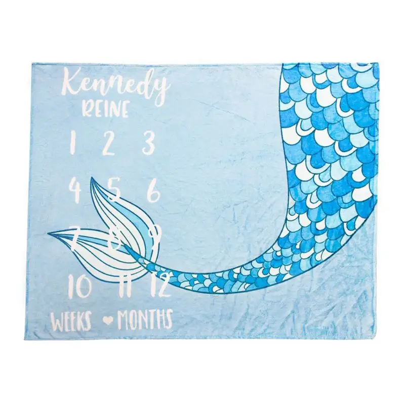 

Cartoon Tail Pattern Infant Baby Growth Photo Props Background Blankets Backdrop Cloth Boy Girl Photography Accessories