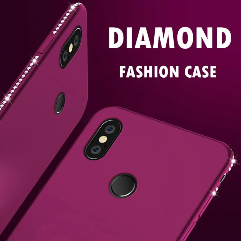 Алмазный силиконовый чехол для Xiaomi A1 A2 Lite Pocophone F1 Redmi Note 4 4A 4X 6 Pro 6A S2 5 Plus 5A Prime4 Max 3 Mi 8
