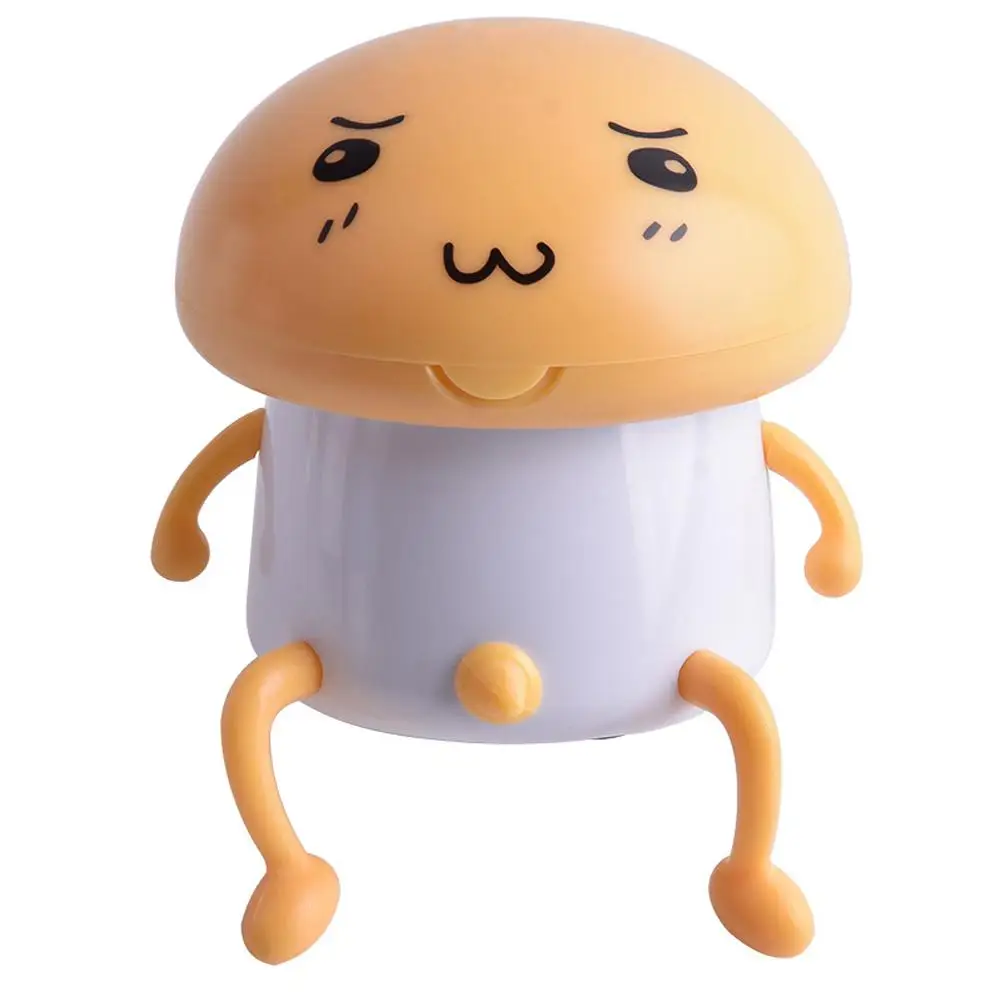 USB Electric Contact Lens Case Washer Box Ultrasonic Contact Lenses Cleaner Case Container Cute Mashroom Eyes Care Tools - Цвет: Yellow