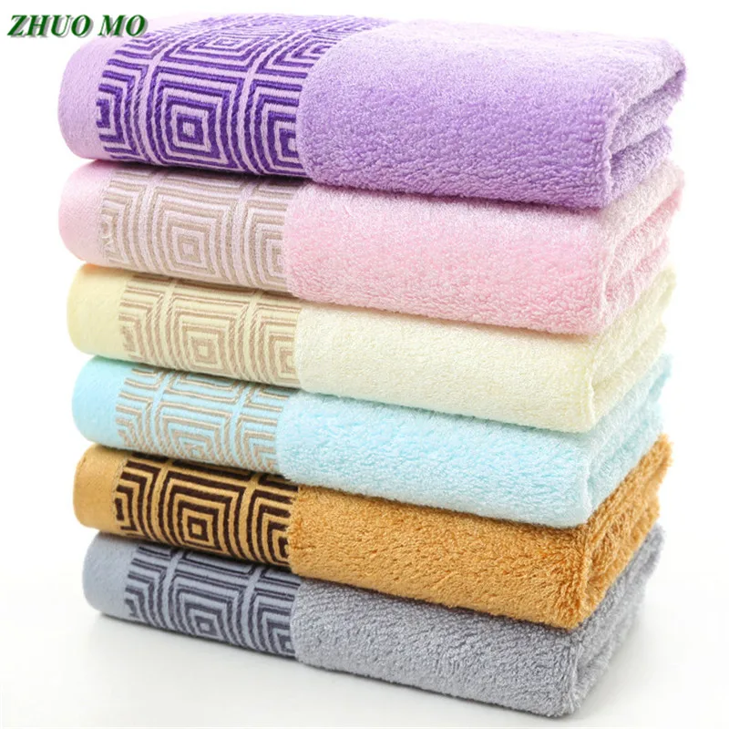 

ZHUO MO-Bamboo Fiber Face Towel for Adults, Thick Bathroom, Super Absorbent, 34x74cm