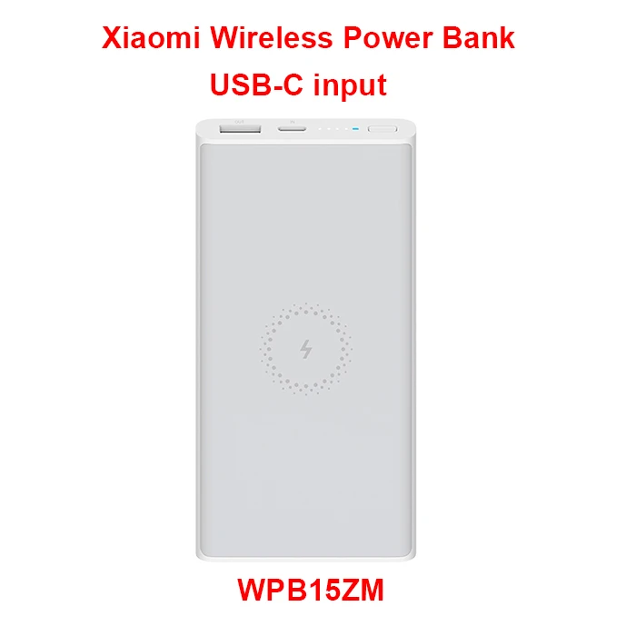 Xiaomi Mi 10000 мАч Qi беспроводной внешний аккумулятор PLM11ZM/WPB15ZM Быстрая зарядка 10000 мАч Внешний аккумулятор для iPhone Samsung - Цвет: WPB15ZM White