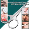 1Pcs Eyebrow Scissors Curved Blade Professional Stainless Steel Manicure Precision Trimmer Eyelash Nose Hair Remover Tool 4