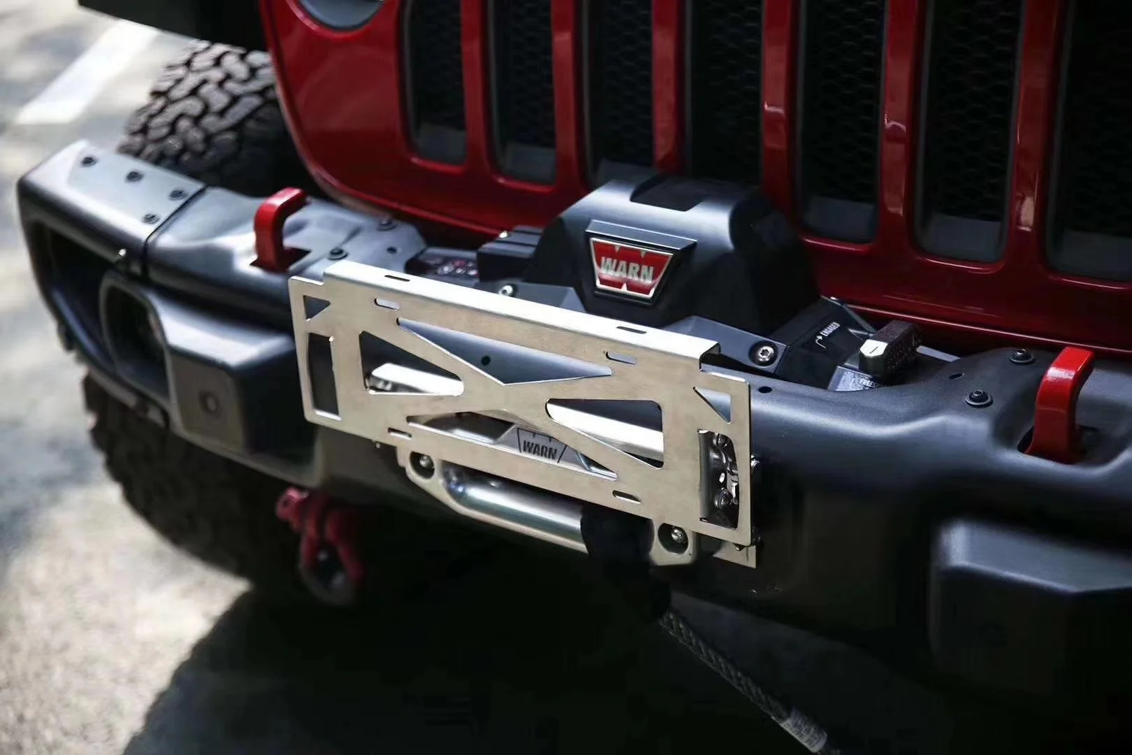 Jeep Rubicon - Marco De Matrícula Grabado En La Parte