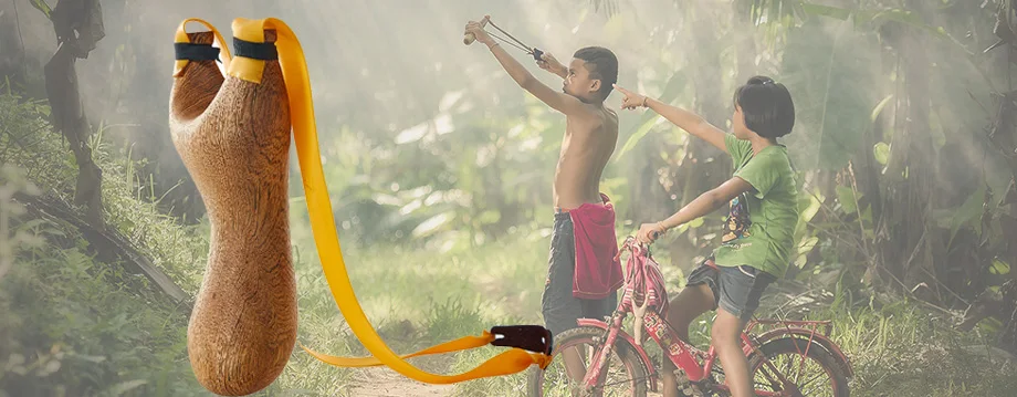 鸡翅木弹弓海报