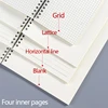 2pcs A5/A6/B5 Spiral book coil Notebook To-Do Lined DOT Blank Grid Paper Journal Diary Sketchbook For School Supplies Stationery ► Photo 3/5