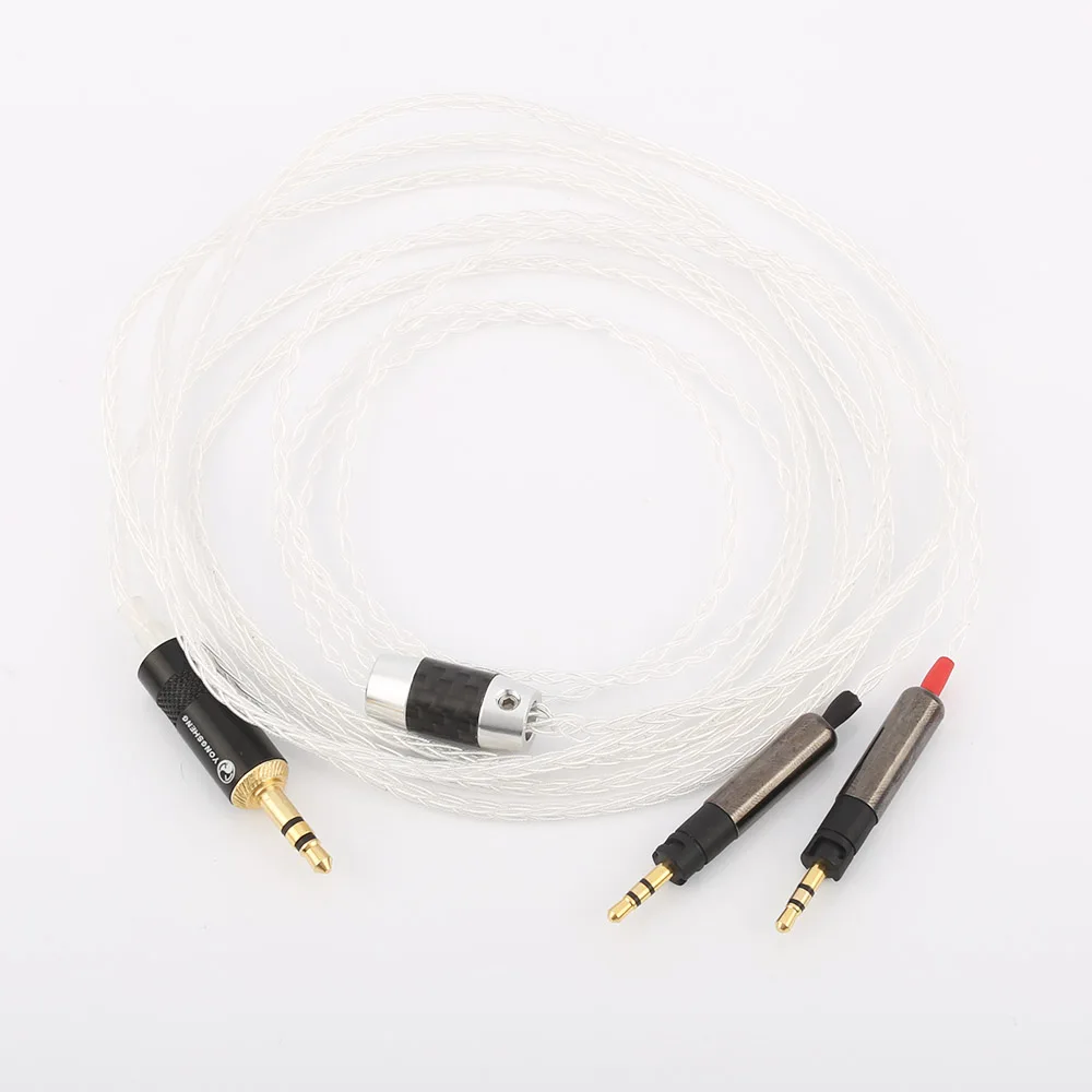 Audiocrast 3 5mm Stereo 8 Cores 7N OCC Silver Plated R70X Headphone Upgrade Cable for ATH R70X R70X headphones