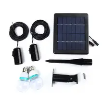 6 В, 3 Вт, 20 светодиодов, 2 в 1, уличный садовый светильник на солнечных батареях, комплект лампочек с проводом, светодиодный светильник-гирлянда, сказочный, праздничный, для рождественской вечеринки