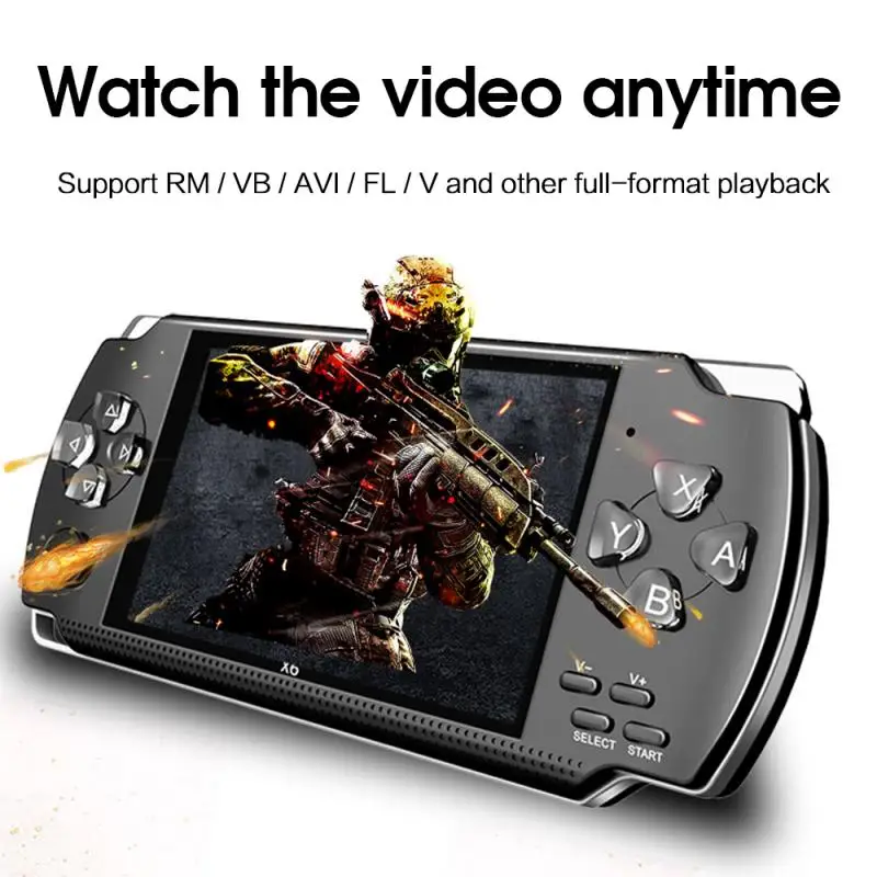 Игровая приставка X6 для psp игры портативная игра 4,3 дюймов экран Mp4 плеер Поддержка камеры видео электронная книга Game boy