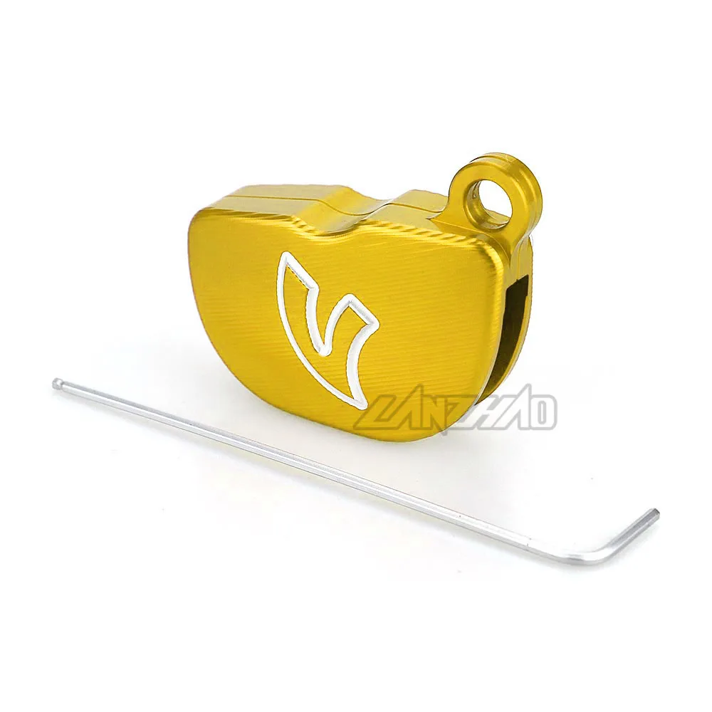 Gold CNC алюминиевый чехол для ключей от мотоцикла оболочка Крышка Аксессуары для Piaggio Vespa GTS SPRINT PRIMAVERA 125 150 LX150 ключи - Цвет: Gold