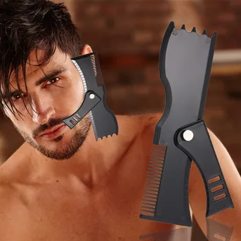 

Beard Shaper 360° Rotary Beard Shaping and Styling Template Comb Men Shaving Accessory for Shaping Cheek Line Beard Styling Tool