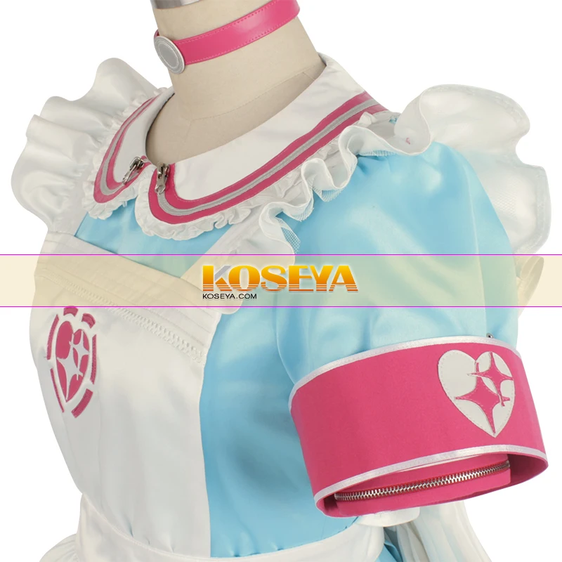 THE iDOLM@ STER: Карнавальный Костюм Золушки для девочек Yumemi Riamu, униформа на Хэллоуин, платье+ фартук+ головной убор+ крылья+ носки на заказ
