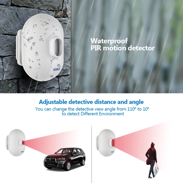 KERUI Driveway Alarm Systems Smart Home Waterproof Motion Sensor Welcome Doorbell Car Garage Security Signal Device For House 3