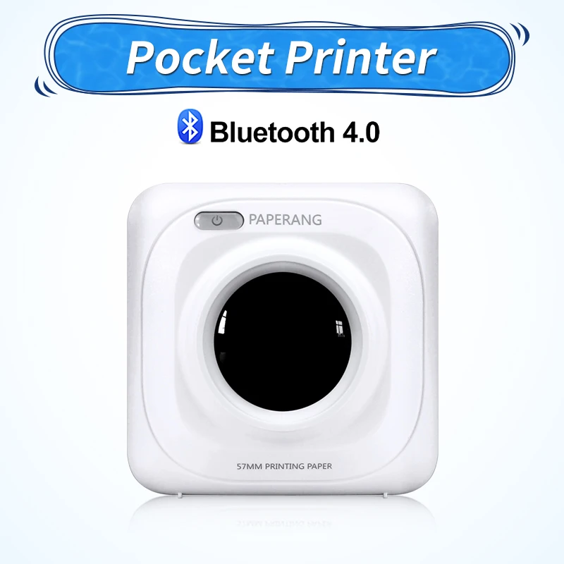 PAPERANG Portable Thermal Bluetooth Printer Mini Wireless Picture Photo For Mobile Phone Android iOS |