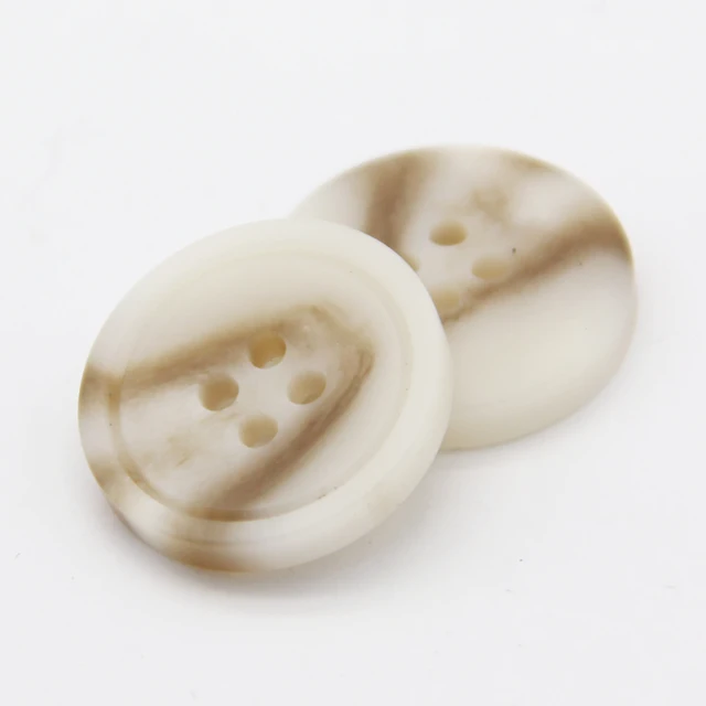 HENGC Resin Imitation Horn Large Decorative Coat Buttons For Clothing Sweater Suit Cardigan Big DIY Sewing Accessories Wholesale YDWH474 White