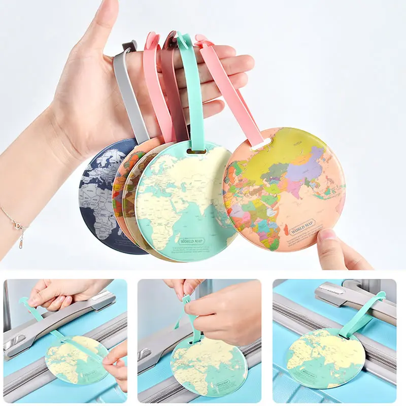 Аксессуары для путешествий багажная этикетка Оригинальная Повседневная карта