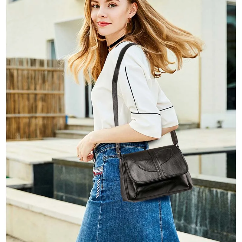 Retro Bag Women Bag Soft Sheepskin Shoulder Bag 14 Patterns Mom Large Capacity Bags Multi Pockets P - 4000291495238