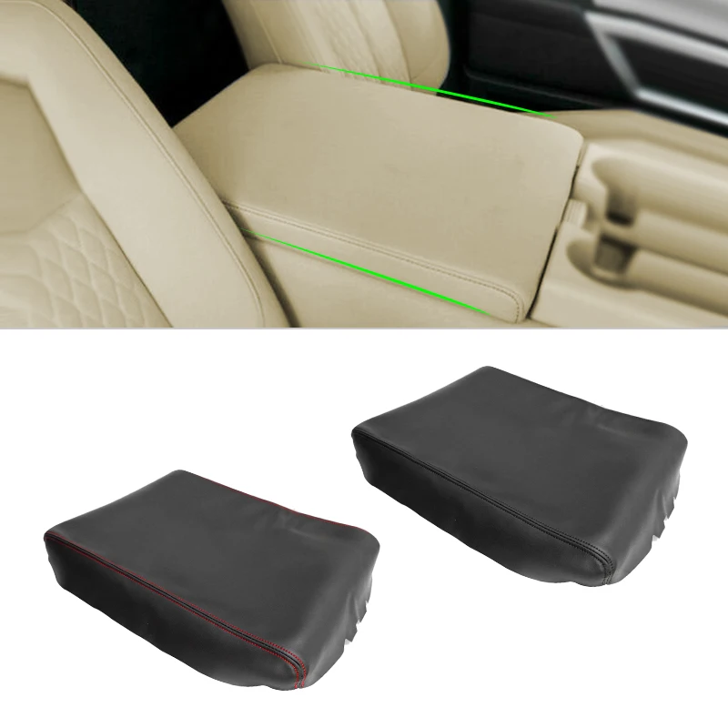 

Для Nissan Titan 2004 05 06 07 08 09 10 11 12 13 14 кожаная Автомобильная центральная консоль из микрофибры, подлокотник, скамейка, чехол для сиденья, отделка