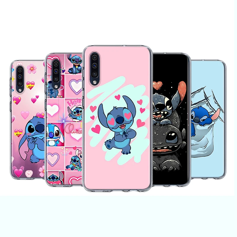 Silicone Cover Lilo Stitch Cartoon For Samsung Galaxy A90 A80 A70 A70S A60 A50 A40 A30S A20S A20E A10 A10E Phone Case silicone case samsung