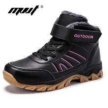 Новинка года; женские зимние ботинки; Теплые Зимние ботильоны высокого качества с толстым носком; женские водонепроницаемые ботинки на платформе; Botas Mujer