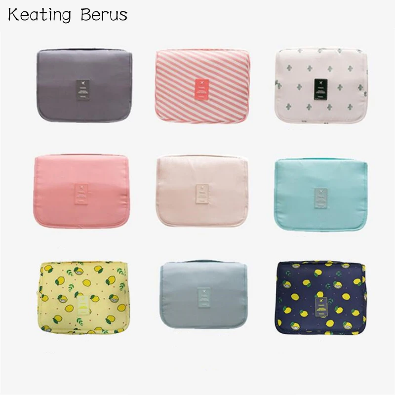 

Solid Makeup Bag Multi Cosmetic Bag Women Travel Toiletry Bag Big Capacity Storage Organizer Box Multi Wash Case Portable Bag