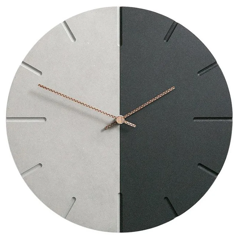 

12 Inch Silent Decorative Wood Watch for Wall Custom Quartz Retro World Time Clock for Living Room