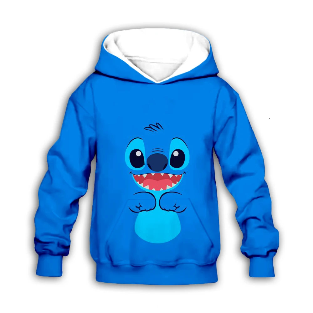

Children Sweatshirts3D cartoon anime Lilo Stitch Print Kids Hoodies Casual Jacket Boy Coat girl Clothing family matching outfits